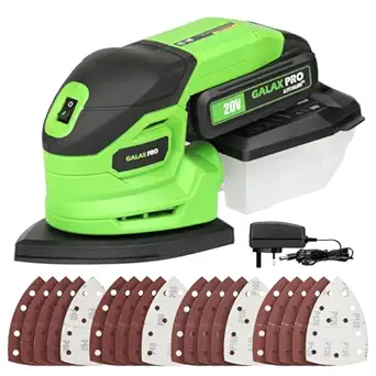GALAX PRO Cordless Sander with 2.0A Battery and Dust Box
