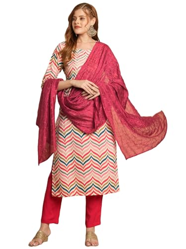 Kurta indien rose ensemble trois pièces pour vos soirées d'été