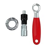 AUTOUTLET Universal Bicycle Crank Remover Puller Tool & Bicycle Wheel Spanner Spoke Wrench Adjuster Handle Repair Tool for Bicycle Cycling Mountain Bike