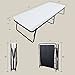 LEISUIT Foldaway Guest Bed Cot - Portable Folding Bed Frame with Thick Memory Foam Mattress for Spare Bedroom & Office