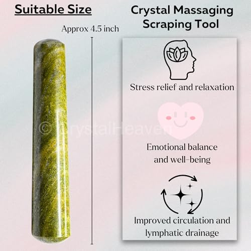Image of Vesuvianite Crystal Wand - Smooth Crystal Wand for Energy Healing, Chakra Balancing, Meditation and Home Decor - Crystals and Healing Stones for Gift