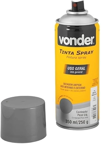 Vonder - Tinta Spray Uso Geral Grafite 350ML