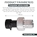 yorpyep Car AC Pressure Switch Sensor, Thermotolerant Air Conditioning Refrigerant Pressure Sensor, Vehicle HVAC Pressure Transducer, Compatible with Buick, GMC, Saab 13587668 13502759 (Silver)