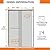 CKB Semi-Frameless Shower Door. 44"-48" W Adjustable x 72" H Double Sliding Shower Glass Doors wtih 1/4" (6mm) ANSI Tempered Safety Glass, Brushed Nickel