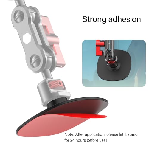 Adaptador de rosca interna 1/4 con base adhesiva extraíble para cámaras de acción 4