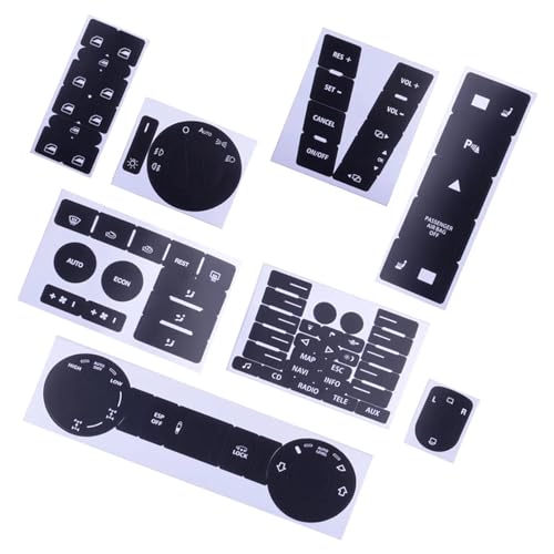 Kit de réparation bouton radio Touareg 2004-2009 autocollant