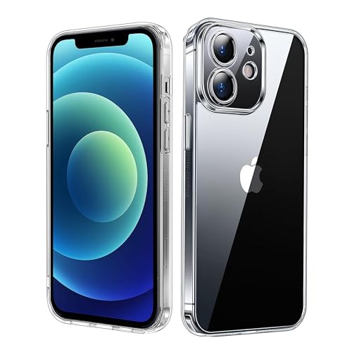 Innovate-Assist Crystal Clear for iPhone 12 Case [ Anti-Yellowing] [Superior Military-grade Protection] Shockproof Protective Phone Case Thin Slim Cover for iPhone 12