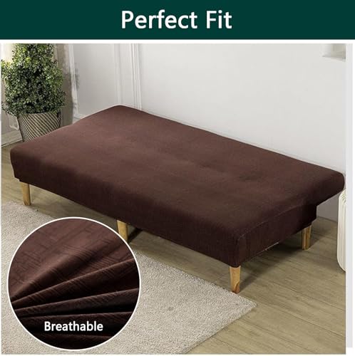 Funda de sofá plegable sin brazos adaptable y extraíble 4