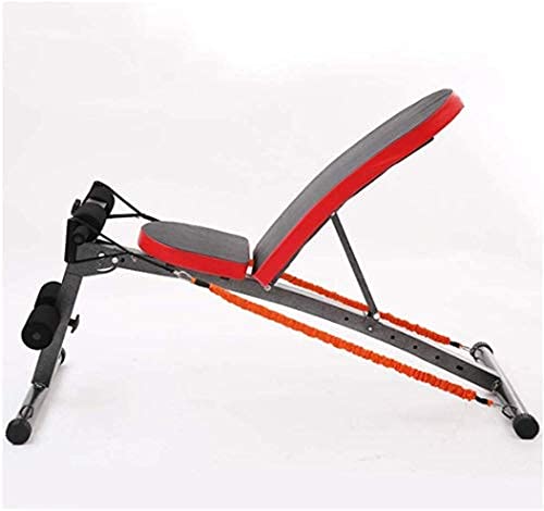 FACAZ Utility Gym Bench Inklapbare halterbank, voor krachttraining en fitnessapparaten, plat en kantelbaar, zwart - Image 3