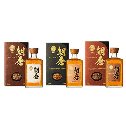 【リキュール】朝倉3種　500ml 40% 箱付3本セット Amazon.co.jp: 朝倉 三種飲み比べ 40度 500ml×3本セット リキュール