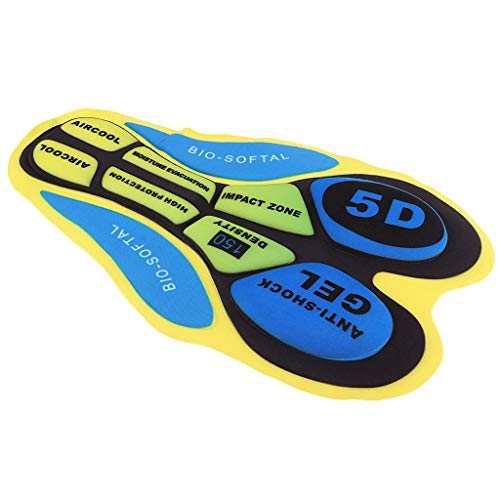 Tongina Almofada de Esponja de Gel para Ciclismo Calça Esportiva Calça Almofada de Equitação Proteto