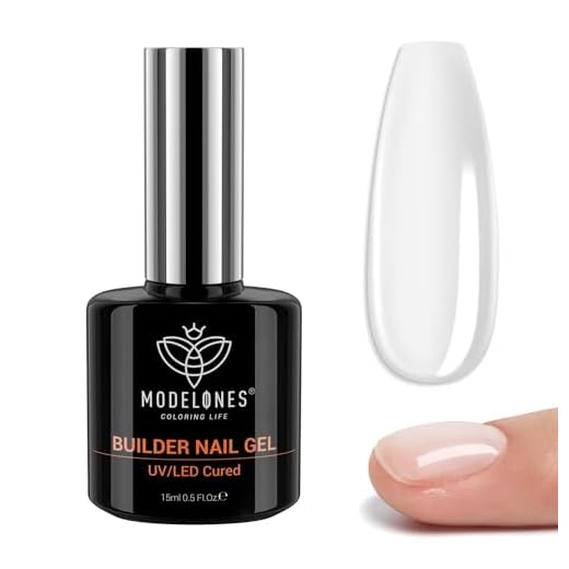 modelones Aufbaugel für Gelnägel 7 in One, Klar Builder Gel 15ML, Nagelverstärker UV Gel für Strengthener ExtensionGel Base Nagelverlängerung, Nail Repair Base Coat Nail Art DIY Maniküre