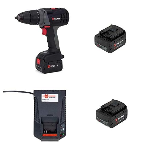 Würth Akku-Bohrschrauber BS 14-A Power mit 2 Akkus Ladegerät und Koffer