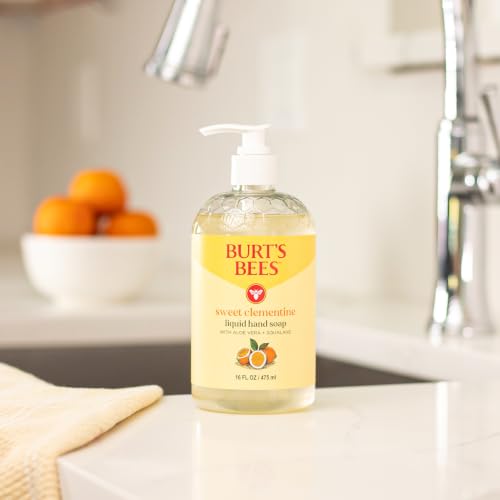 Burt's Bees Moisturizing Liquid Natural Hand Soap, Sweet Clementine Scent - image 2