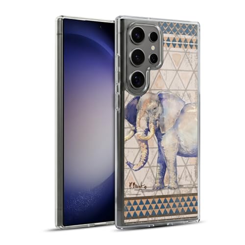 Carcasa antiarañazos de gel suave Samsung Galaxy S23 Ultra diseño Elefante