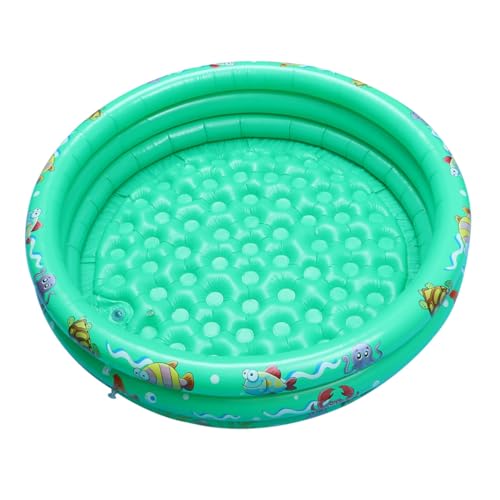 DECOMELODY Aufblasbarer Schwimmbecken Wasserpool für Großer Sicherer Kunststoff Geeignet für Junge Mädchen und Kleinkinder Monate Grün