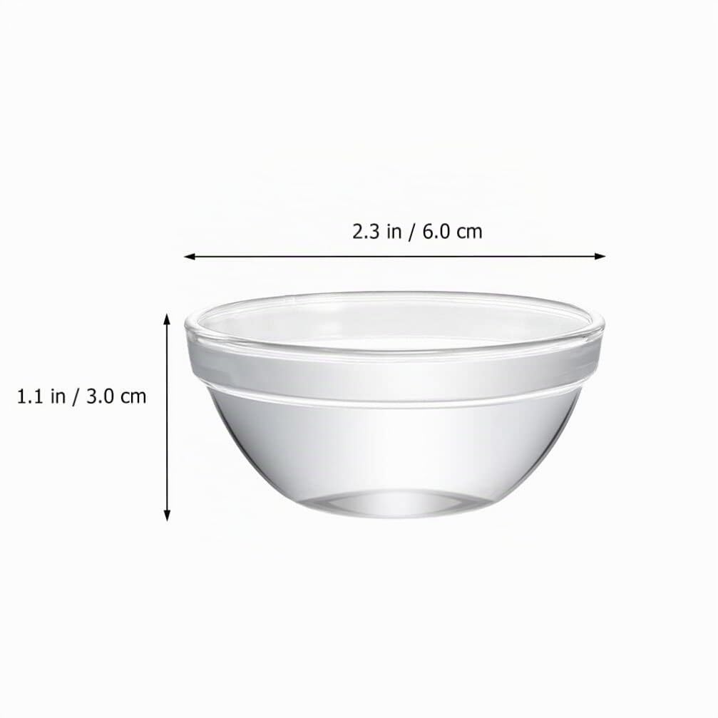 10 Piezas Cuencos De Cristal Para Postres Y Gelatinas Con Diseño Transparente Resistentes Al Microondas Y Refrigerador Para Cocina Y Servir
