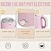 Dezin Hot Pot Electric, Rapid Noodles Cooker, Stainless Steel Electric Pot 1.6 Liter, Perfect for Ramen, Egg, Pasta, Dumpling, Soup, Porridge, Oatmeal with Temperature Control and Keep Warm Function