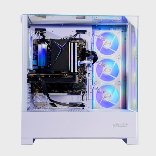 Image of Skytech Gaming Archangel 5 Gaming PC, Intel i5 14400F 2.5GHz, NVIDIA RTX 5060, 1TB NVMe SSD, 16GB DDR5 RAM 6000, 750W Gold PSU, Wi-Fi, Win 11, Desktop
