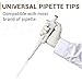 4E's USA 1250µL Pipette Tip - Universal Tips, RNase/DNase Free, Pyrogen Safe, Sterile White Low Retention Pipette Tip with Filter 96 Tips Racked