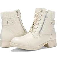 STQ Women's Combat Boots Lace up Ankle Booties