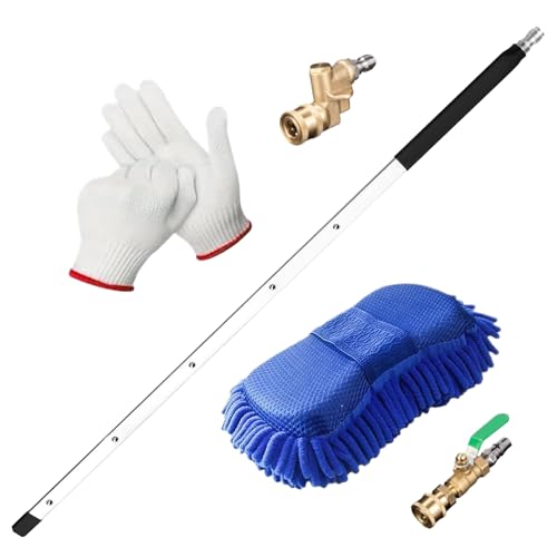 de Nettoyage pour Radiateur Auto,Purge et Nettoyant pour Radiateurs - Tige De Lavage De 61 Cm Avec Buses Et Raccords Rapides Pour Chauffage Voiture Camping-car Maison Gouttière