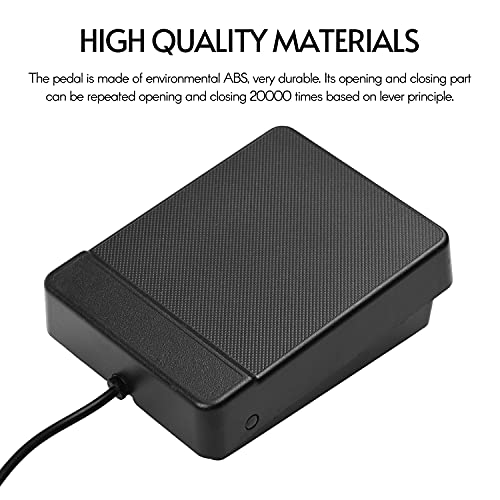 Mibee Interface de 6.35mm Compact Sustain Pedal Pedal Universal Único para Instrumentos Musicais Rol