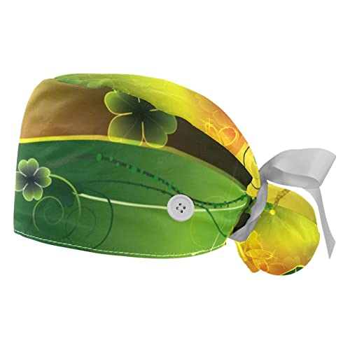 Chapeau de la Saint-Patrick JDEZ lot de 2 casquettes de travail respirantes