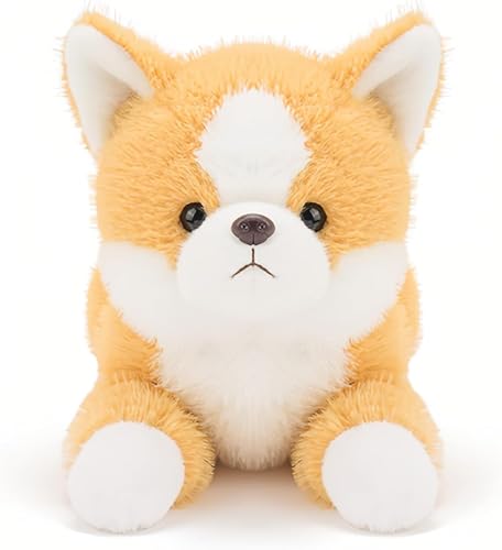 Bivoyud 柴犬 ぬいぐるみ 大きい 犬 抱き枕 リアル 可愛い イヌ クッション 約45cm/ 65ふわふわ もちもち 誕生日 ギフト プレゼント (45cm,コーギー)