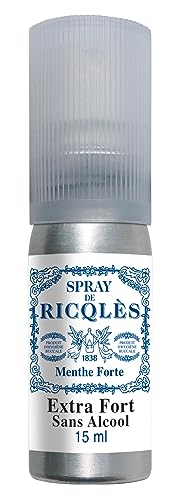 RICQLES - Spray buccal- Haleine fraîche -Menthe givrée-Sans alcool & sans sucres - Atomiseur de poche 15ml