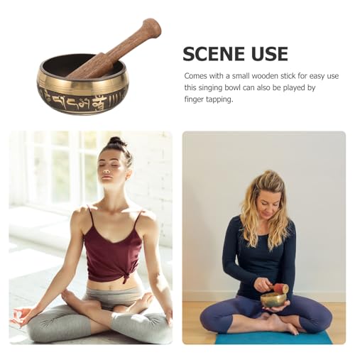 Cuenco tibetano de sonido agradable y fácil de tocar para mindfulness 7