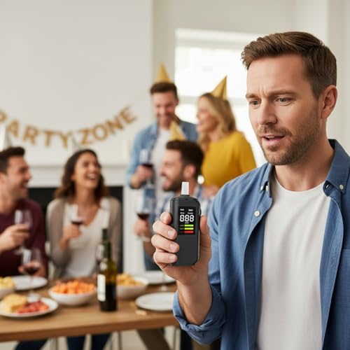 Éthylotest portable avec écran LED : testeur d'alcoolémie haute définition - 5