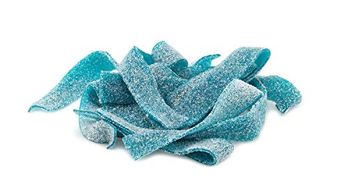 Smarty Stop Sour Gummy candy Strips (Blue Raspberry, 1 Pound)