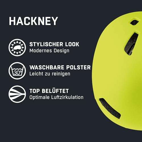 ALPINA Hackney Kinderfahrradhelm, be Visible matt, 51-56 cm – Ansicht 2