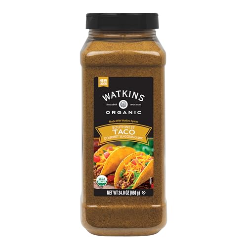 Image of Watkins Organic Gourmet Dry Seasoning Mix, Taco, 24.0 Ounce (Pack of 1)