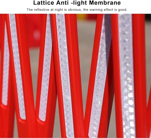 Clôture de barricade rétractable flexible rouge à haute visibilité et stable - 5