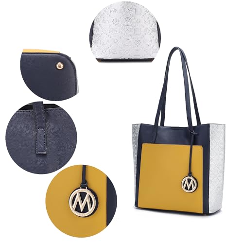 Image of MKF Collection Tote Bag for Women, vegan Leather Large Top Handle Handbag Fashion Shoulder Bag Purse By Mia K