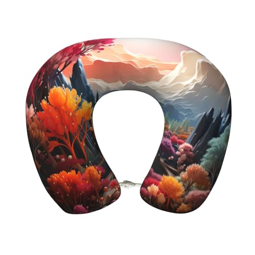 Almohada de espuma de memoria para viaje tamaño compacto miniatura 1
