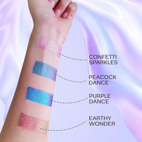 FACES CANADA Magneteyes Pro Holographic Eyeliner - Purple Rain 03, 0.25g | Multichrome/Duochrome Eyeliner | Metallic & Shimmer Finish | Longlasting | Waterproof & Smudgeproof