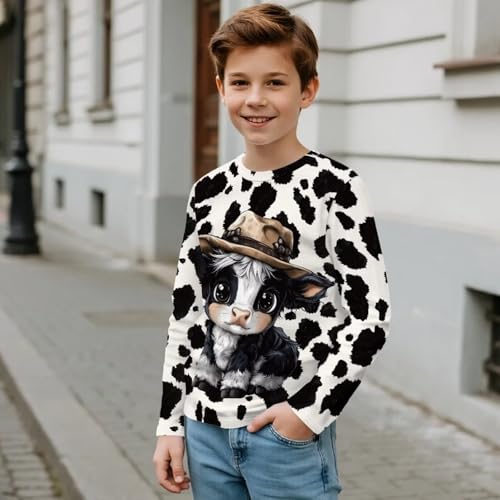 Image of Uourmeti Girls Graphic Tees Long Sleeve T Shirts for Teens Casual Tshirts Junior Sportswear Fall Tops