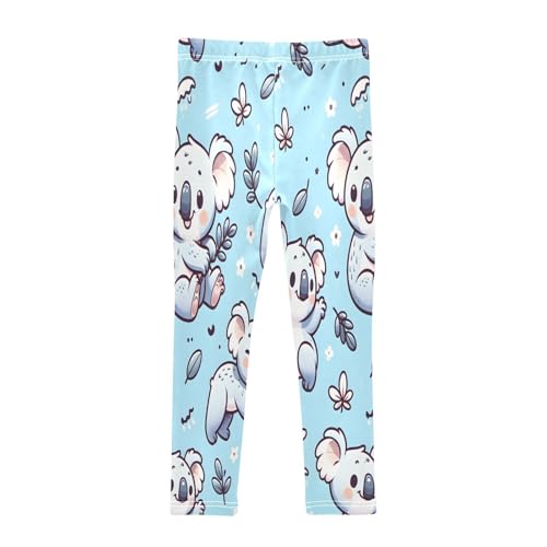 Toddler Girls Leggings Printed Yoga Pants Leggings Blue Cartoon Koala for Kids2