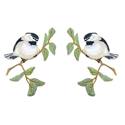 BLANCHO BEDDING 2 Paires Appliques Oiseaux Appliques Animal Appliques Patchs Broderie Appliques