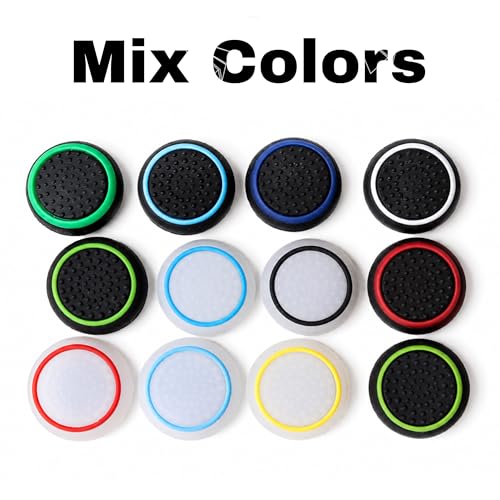 Image of Like Star Silicone Thumb Grip Caps, Anti-Slip Controller Joystick Cap Covers, Luminous Anti-Scratch Analog Stick Caps Compatible with PS4 / PS5 / Xbox 360 / Xbox One (Pack 4)