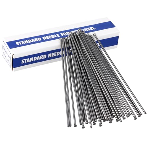QWORK® 100 Stück Ersatznadeln für Nadelentroster, 3 mmx180mm Rostentfernung Werkzeugzubehör, für Industrielle Rostentfernung, Deckrostentfernung