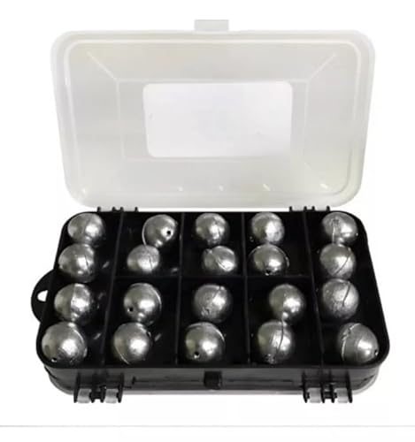 Kit De Chumbadas Pesca Com 100 Unidades + Estojo