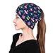 Beanie Tropical Teal Pink Flamingo Hedging Head Hats, Fashion Skull Hats for Girls Boys, Multifunction Large Chemo Hat Daily Hat for Walking Party, Various Styles