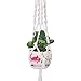 Produktbild Pflanzenhänger,Blumenampel Wand Blumentöpfe zum Aufhängen Pflanzenhalter Baumwolle Aufhänge Seil,Makramee Hänger Cotton, Pflanzen Halter, 41.3 Inches, 4 Legs