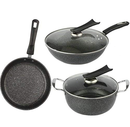 TLMYDD Cookware Set, Non-stick Easy To Clean Pot, Suitable For General Stove Electric barbecue