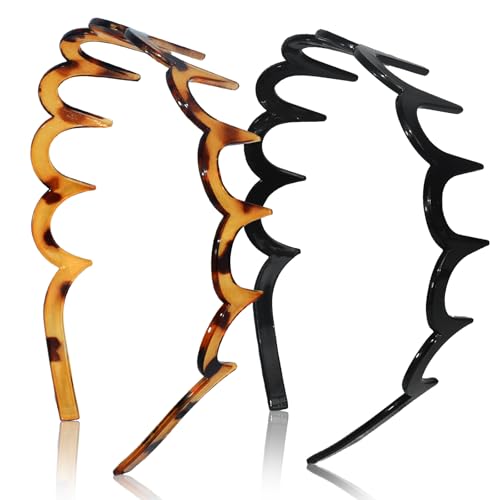 TOSEFES 2026 Zigzag Headbands for Women, 2-Pack...