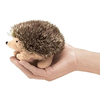 Toy Finger Puppet Mini Hedgehog Pu Book
